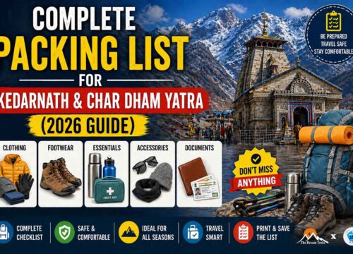 Complete Packing List for Kedarnath & Char Dham Yatra (2026 Guide)