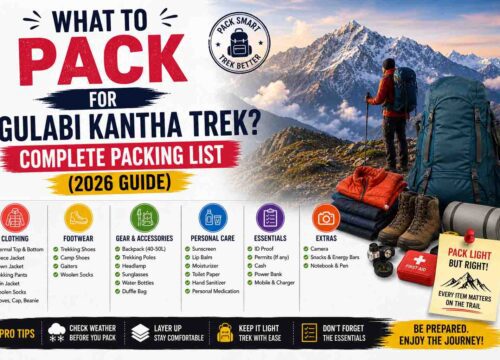 What to Pack for Gulabi Kantha Trek? Complete Packing List (2026 Guide)
