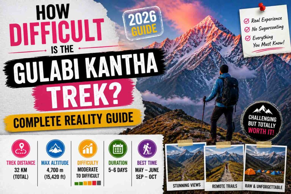 How Difficult is the Gulabi Kantha Trek? Complete Reality Guide (2026)