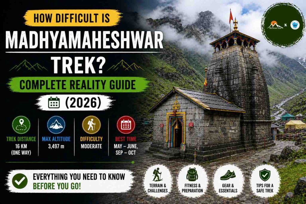 How Difficult is Madhmaheshwar Trek? Complete Reality Guide (2026)