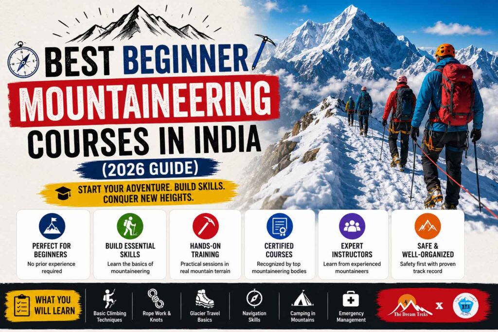 Best Beginner Mountaineering Courses in India (2026 Guide)