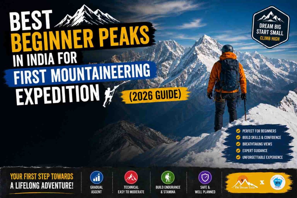 Best Beginner Peaks in India for First Mountaineering Expedition (2026 Guide)