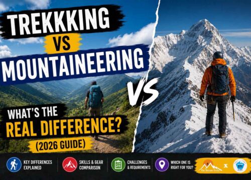 Trekking vs Mountaineering – What’s the Real Difference? (2026 Guide)