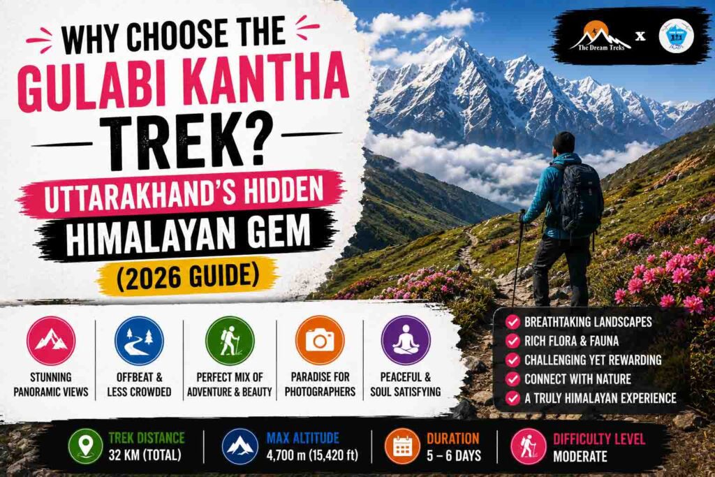 Why Choose the Gulabi Kantha Trek? Uttarakhand’s Hidden Himalayan Gem (2026 Guide)