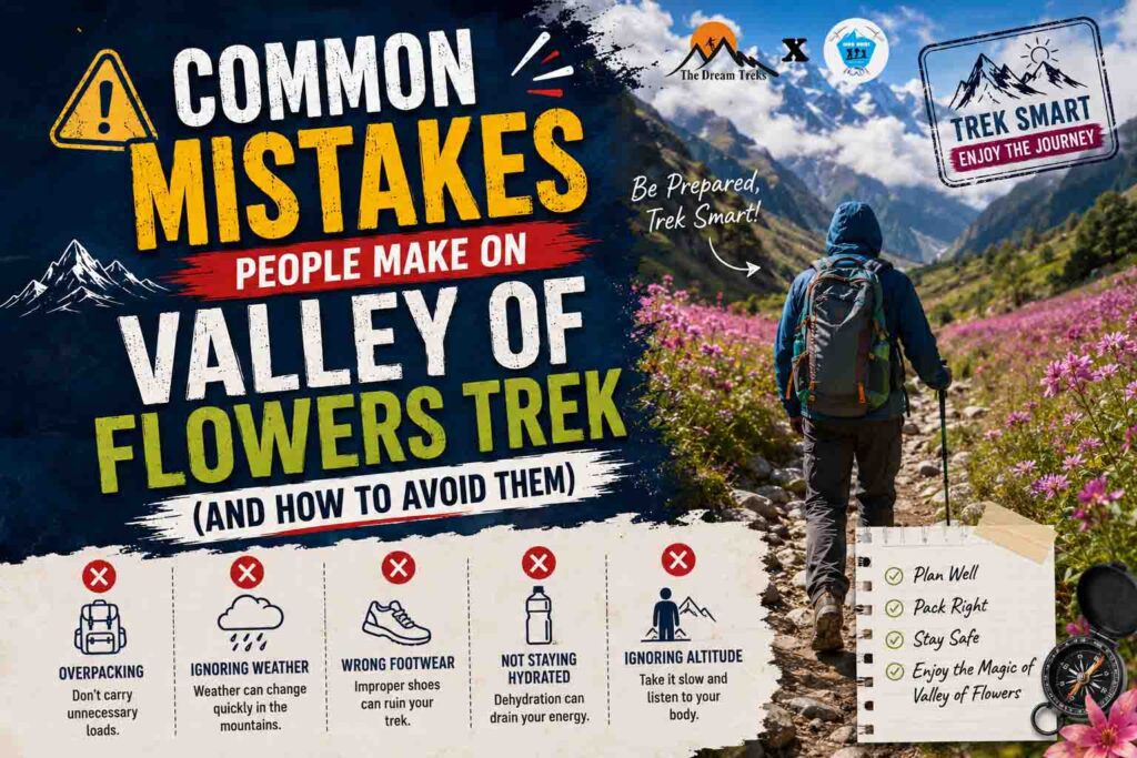 Common Mistakes People Make on Valley of Flowers Trek (And How to Avoid Them)