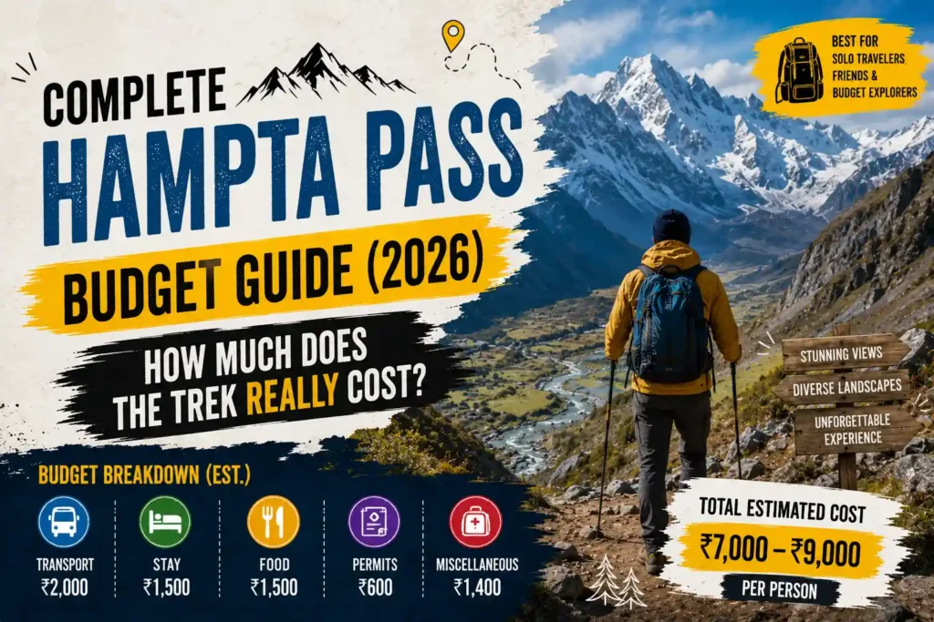Complete Hampta Pass Budget Guide (2026): How Much Does the Trek Really Cost?