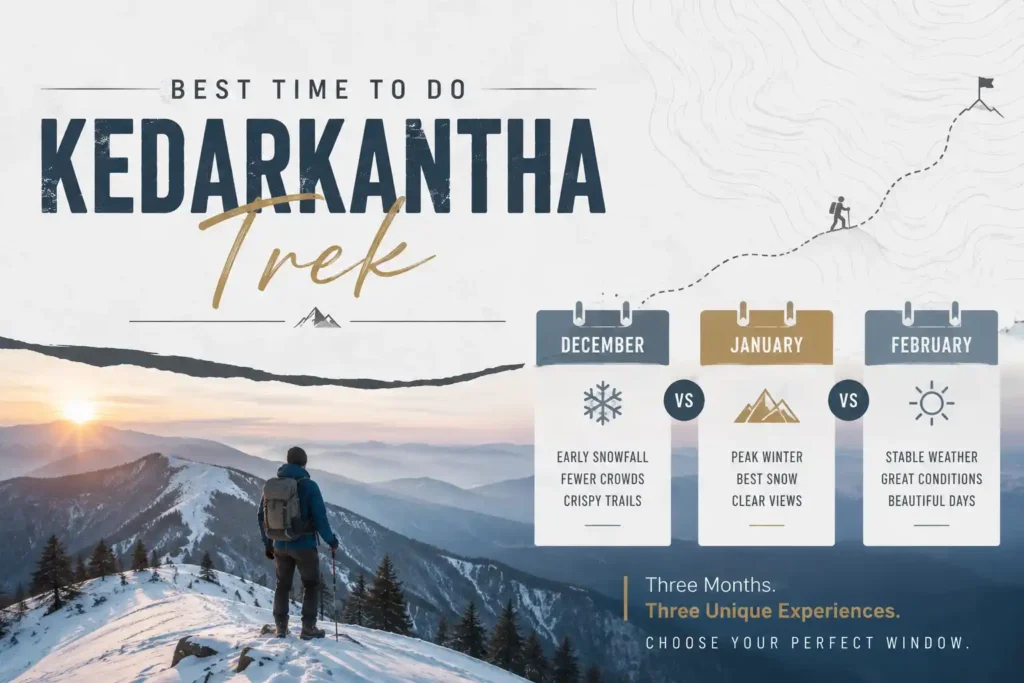 Best Time to Do Kedarkantha Trek: December vs January vs February