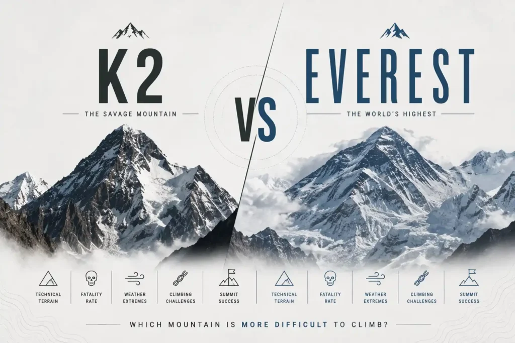 K2 vs Everest: Which Mountain Is More Difficult to Climb?