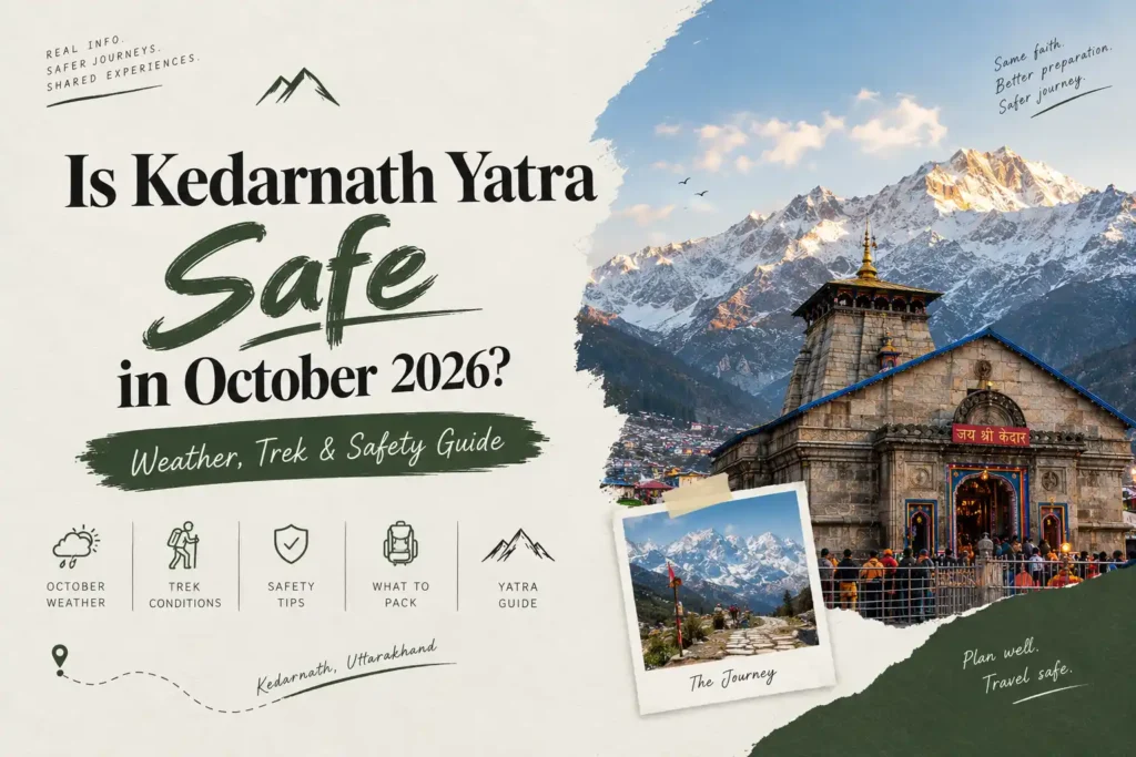 Is Kedarnath Yatra Safe in October 2026? Weather, Trek & Safety Guide