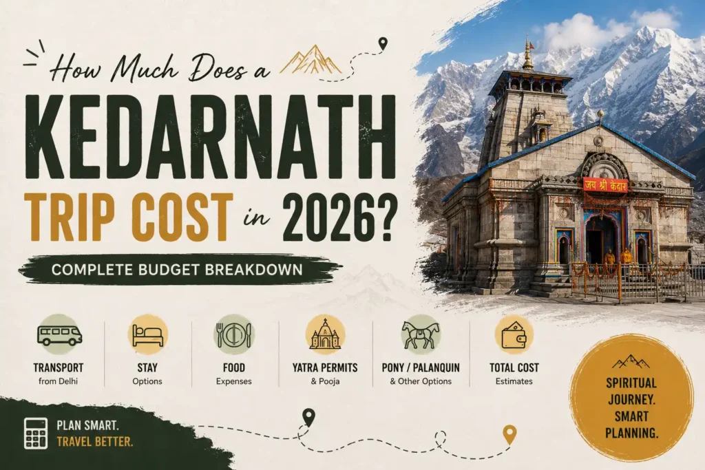How Much Does a Kedarnath Trip Cost in 2026? Complete Budget Breakdown